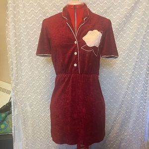 Vintage terry cloth dress size small